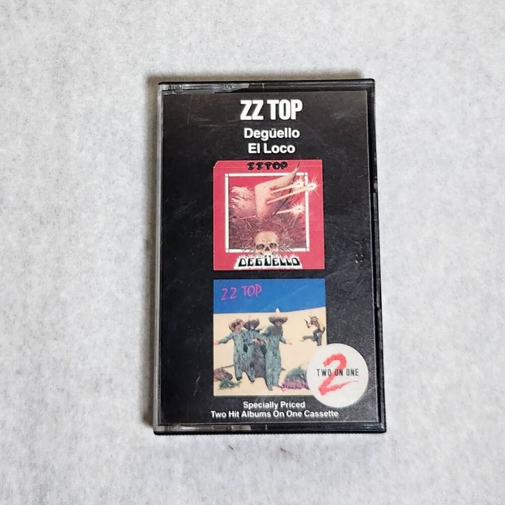 ZZ Top Deguello and El Loco Double Cassette Tested Vintage 1979-1983 Pre-owned